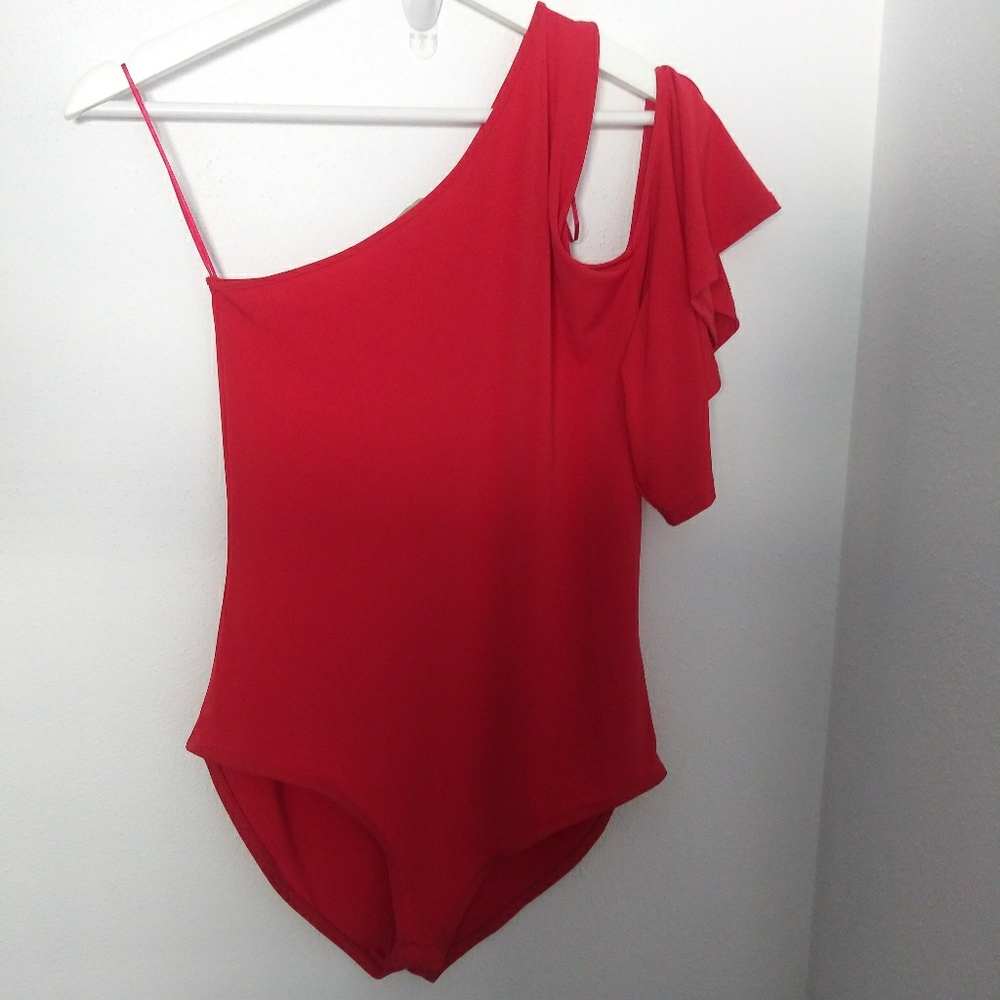 NEW Zara one shoulder bodysuit.